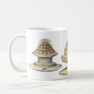 Mug Gâteaux français vintages élégants et de fantaisie