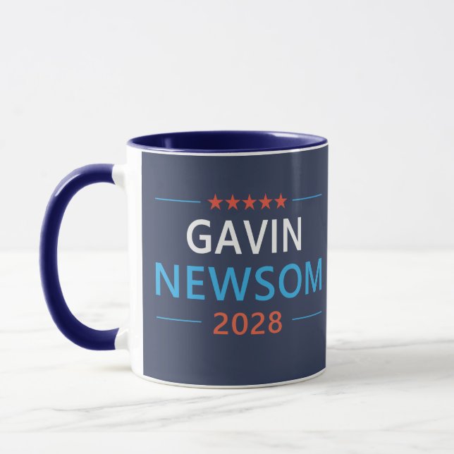 Mug Gavin Newsom 2028 Pour Président (Gauche)