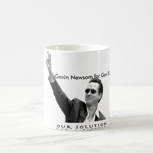 Mug Gavin Newsom pour le gouvernement 2010 (Centre)
