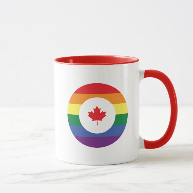 Mug Gay pride canadien (Droite)