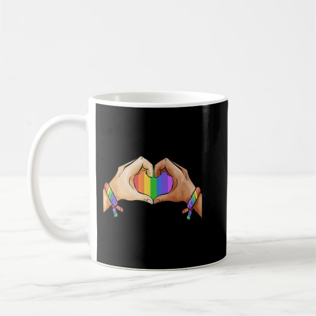 Mug Gay pride Gif LGBT Rainbow Ice Cream Team (Gauche)