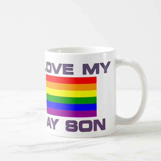 MUG GAY PRIDE J'AIME MON FILS GAY (Droite)