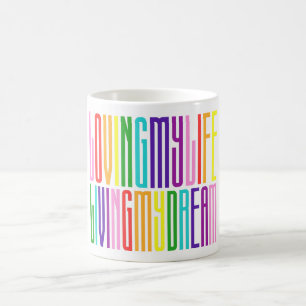 Mug GAY PRIDE LGBTQ Arc-en-ciel Texte coloré
