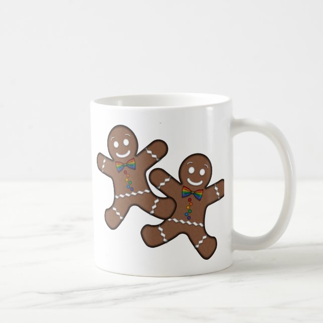 Mug Gay pride Noël Gingerbread Hommes Couple (Droite)