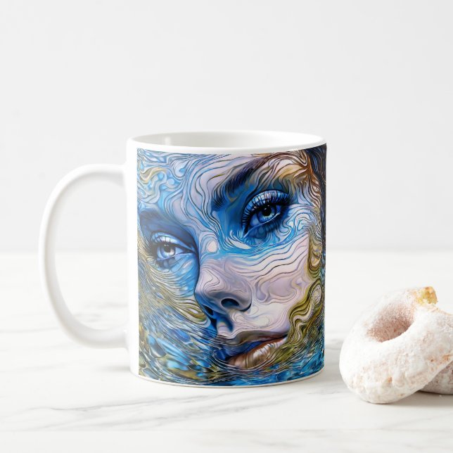 Mug "Gazon En Acier" - Femmes Dans L'Eau (Avec donut)