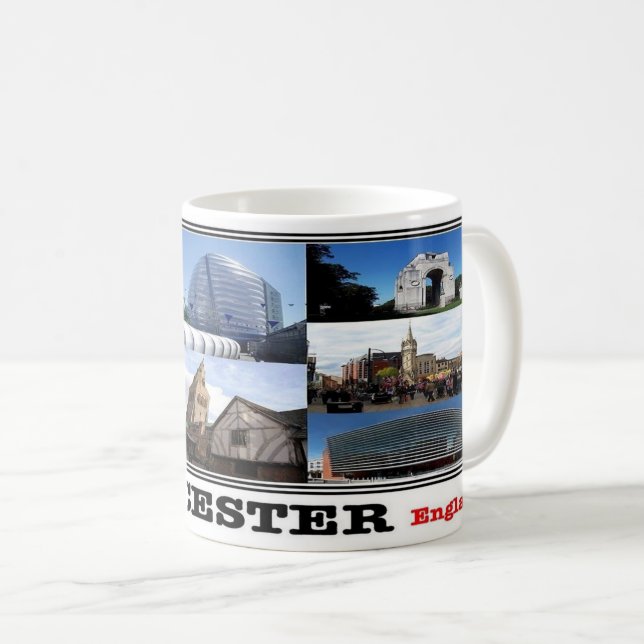 Mug GB England - Leicester Mosaic - (Devant droit)