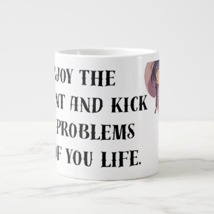 Mug Géant Anime 'Profitez du Moment' Motivationnel