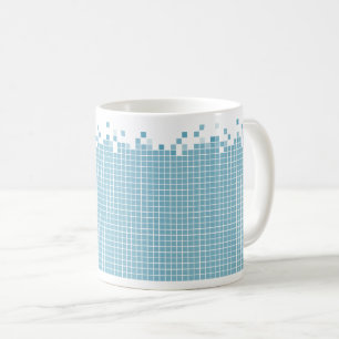 Mug Geek bleu de pixels