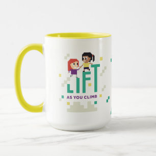 Mug Geek X : Ascensez à mesure que vous grimpez 15 oz 