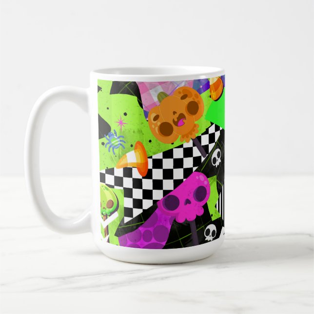 Mug Gelée artistique halloween brillant et audacieux (Gauche)