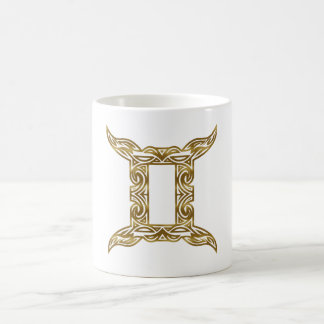 Mug Gemini Zodiac - Or Tribal