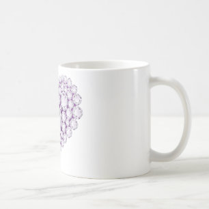 Mug Gemmes cardiaques Améthystes légers