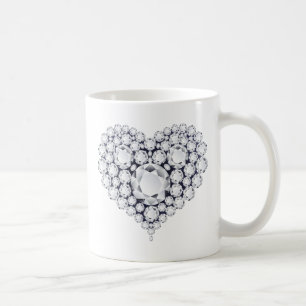Mug Gemmes de coeur de diamants
