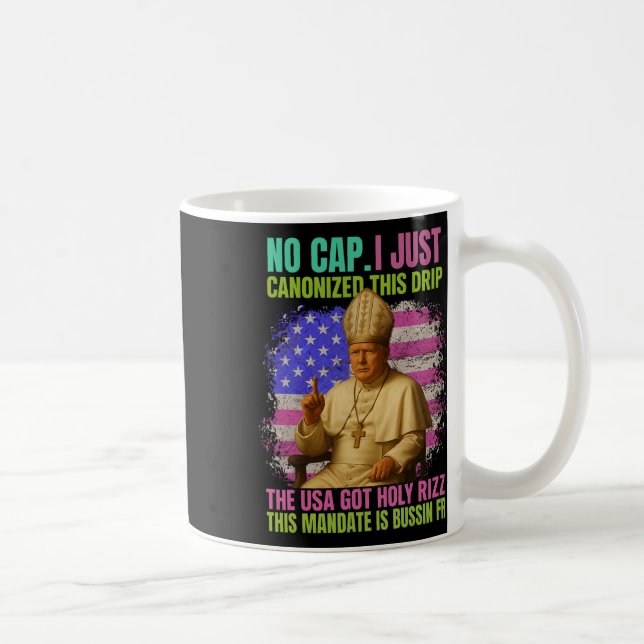 Mug Gen Alpha Slang Trump En Réputation Pape De L'Égli (Droite)
