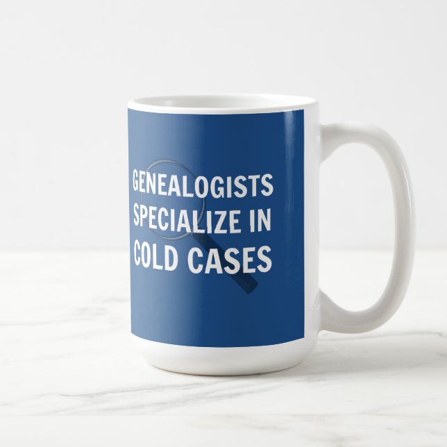 Mug généalogique (bleu) (Droite)