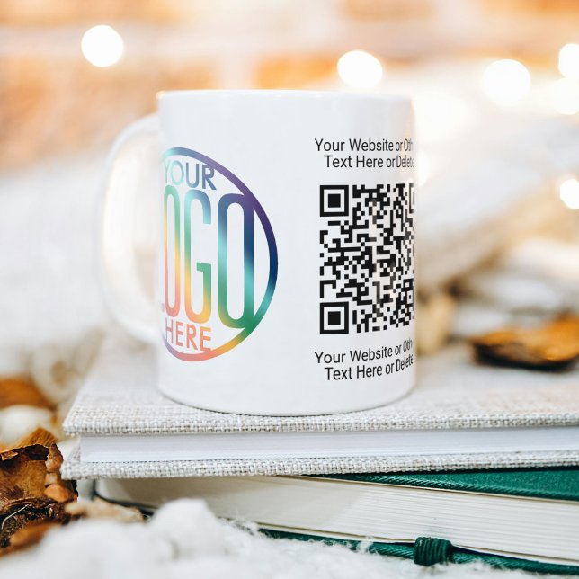 Mug Générateur de code QR et votre logo commercial (Créateur téléchargé)