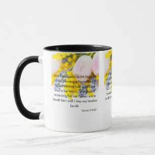 Mug Genèse 27:41 KJV Bible Écriture Pic Deux Tons