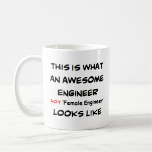 Mug génial pas ingénieur femme