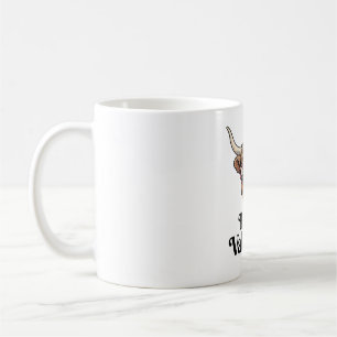Mug Génisse Valentine Highland Cow Design Vintage_1