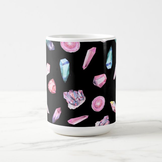 Mug Géodes aquarelles et Motif de cristaux (Centre)