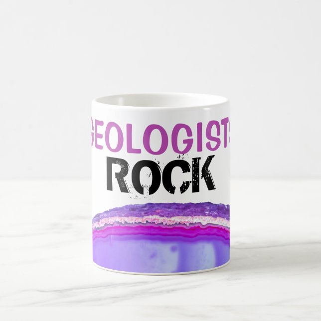 Mug *~* GEOLOGISTES PIERRES PIERRES Cristaux d'Agate O (Centre)