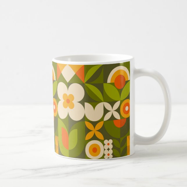 Mug Geometric Floral  (Droite)