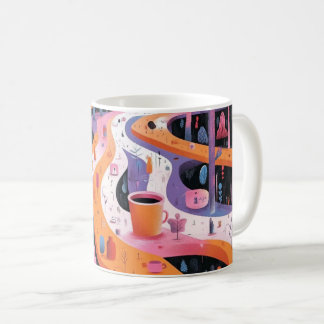 Mug Geometric Shapes and Vibrant Colors Wall Art Print