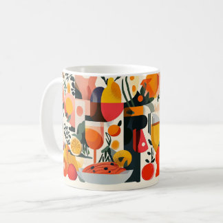 Mug Geometric Shapes and Vibrant Colors Wall Art Print