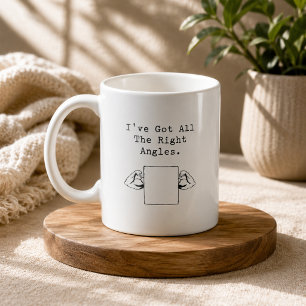 Mug Géométrie des Angles Droits Punition Amour des Mat