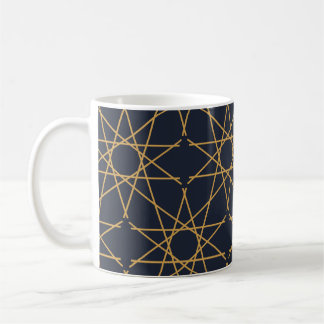 Mug Géométrie d'or de minuit