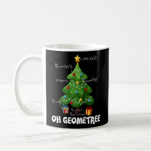 Mug Géométrie géométrique de l'arbre de Noël Enseignem
