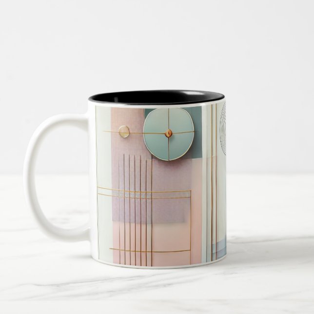 Mug géométrique Abstrait moderne avec design Paste (Gauche)