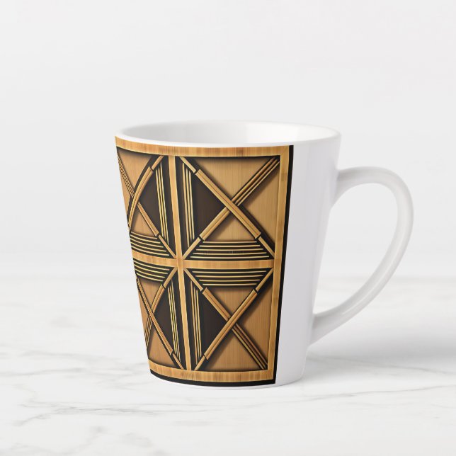 Mug géométrique Art déco 12 oz (Droite)
