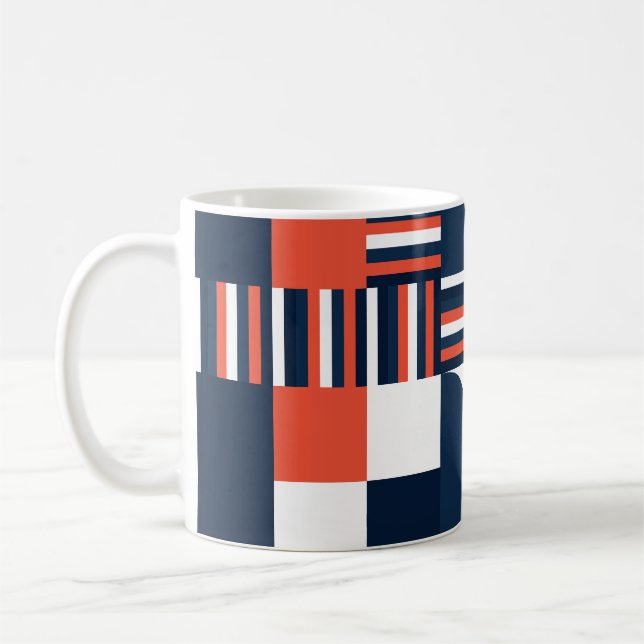 Mug Géométrique créative : Conception moderne et trans (Gauche)
