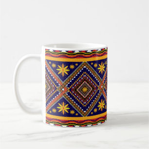 Mug Géométrique ethnique oriental ikat motif traditi