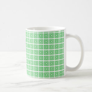 Mug géométrique rétro, Kelly Green