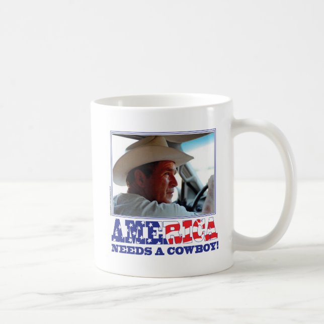 Mug George W. Bush - L'Amérique a besoin d'un cowboy (Droite)