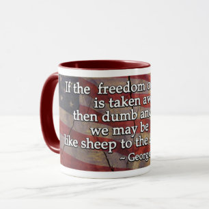 Mug George Washington Citation Sur Le Premier Amendeme