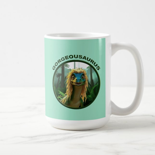 Mug Georgeousaurus Blond Dinosaur (Droite)