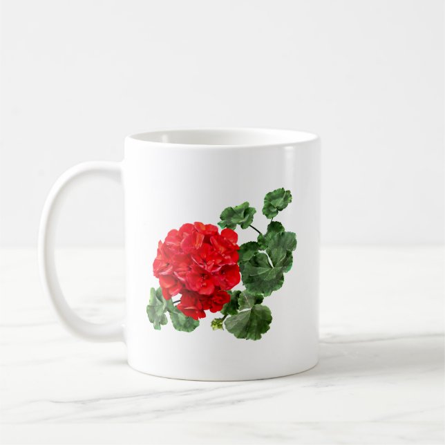Mug Géranium rouge brillant (Gauche)