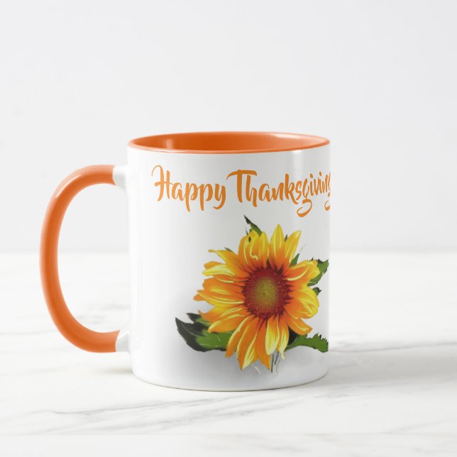 Mug gérbera aquarelle (Gauche)