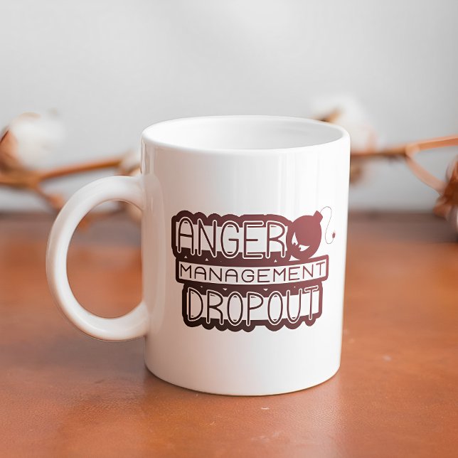 Mug Gestion de la colère Abandon Amusant Office Humour (Créateur téléchargé)