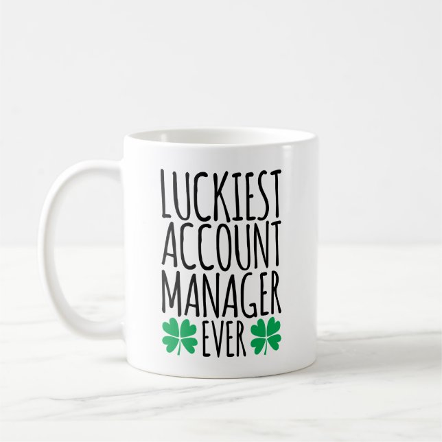 Mug Gestionnaire de compte le plus chanceux jamais (Gauche)