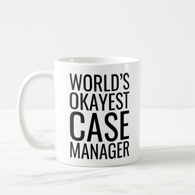 Mug Gestionnaire de Coques World's Okayest (Gauche)