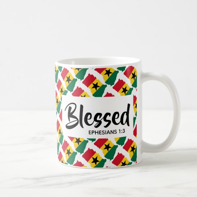 Mug GHANA Bienheureux Éphésiens Écriture chrétienne (Droite)