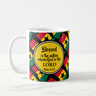 Mug GHANA Blessé Nation monogramme cadeau