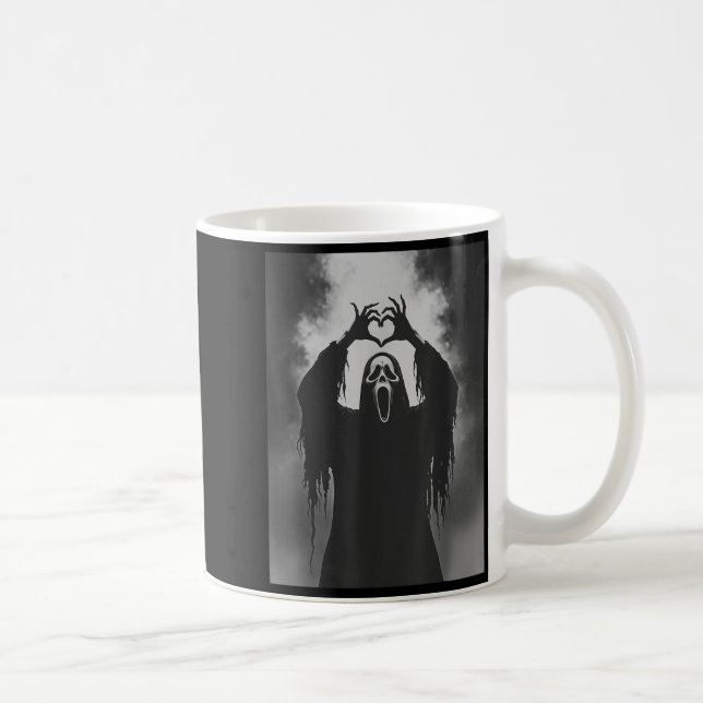 Mug Ghost Heart Hands Y Face Horror Ster Halloween  (Droite)
