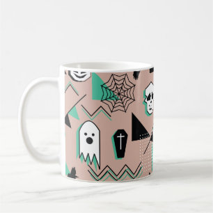 Mug Ghost motif, halloween thème sans couture motif av