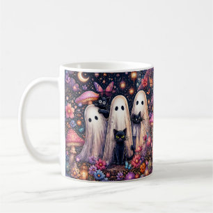 Mug Ghosts et chats noirs Halloween