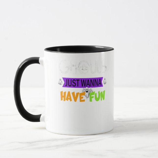 Mug Ghouls veut juste s'amuser drôle automne (Gauche)
